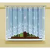 Biała żakardowa firanka z taśmą do salonu 140x450