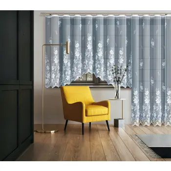 Biała firanka żakardowa metrażowa 352120 wys 250cm