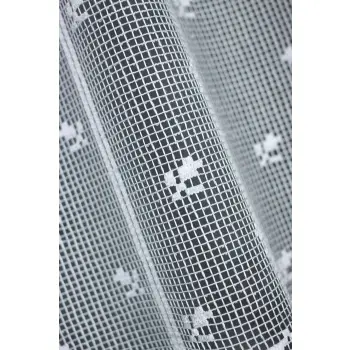 Lambrekin żakardowy biały metraż 344240 wys 120cm