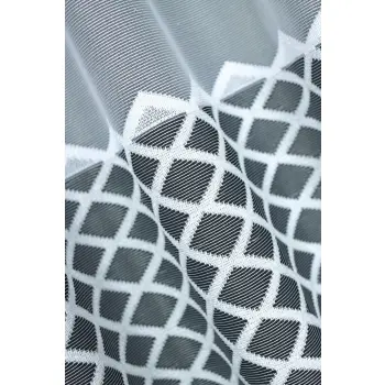 Lambrekin żakardowy biały metraż 347560 wys 70cm