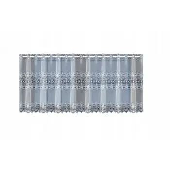 Lambrekin żakardowy biały metraż 345090 wys 115 cm