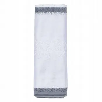 Lambrekin żakardowy biały metraż 343100 wys 60cm