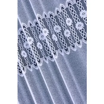 Lambrekin żakardowy biały metraż 340720 wys 70cm