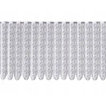Lambrekin żakardowy biały metraż 333380 wys 30cm