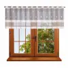 Lambrekin żakardowy biały metraż 325380 wys 35cm