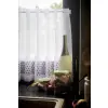 Lambrekin żakardowy biały metraż 325380 wys 75 cm