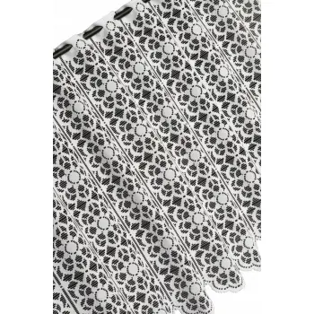 Lambrekin żakardowy biały metraż 325370 wys 110cm
