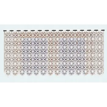 Lambrekin żakardowy biały metraż 325370 wys 110cm