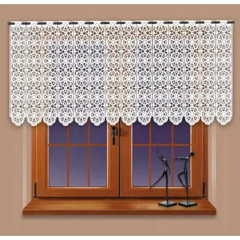 Lambrekin żakardowy biały metraż 325370 wys 110cm