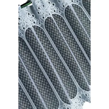 Lambrekin żakardowy biały metraż 325200 wys 70 cm