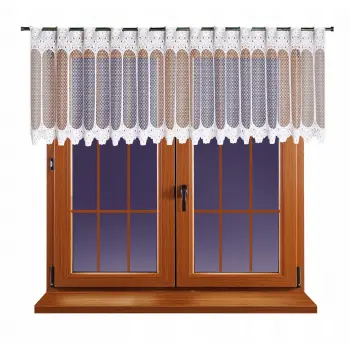 Lambrekin żakardowy biały metraż 325200 wys 70 cm