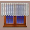 Lambrekin żakardowy biały metraż 324740 wys 120 cm