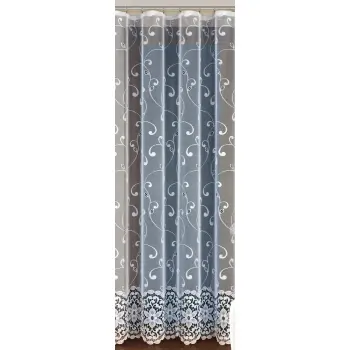 Biała firanka żakardowa metrażowa 318800 wys 250cm