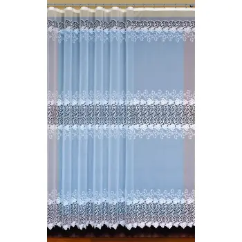 Biała firanka żakardowa metrażowa 311150 wys 250cm
