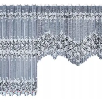 Biała firanka żakardowa metrażowa 304911 wys 160cm