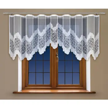Lambrekin żakardowy biały 90x300 cm 219210