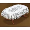 Obrus biały żakardowy 100x150 owalny 221941