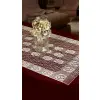Bieżnik serweta biała żakardowa 55x130cm ażurowa