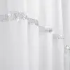 Firana woalowa z cyrkoniami 150x300 biała L236