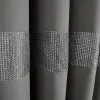 ZASŁONA Z CYRKONIAMI PRZELOTKI SZARA 145X250cm
