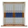 Kremowy lambrekin haft firanka DKM-0270 wys 120cm