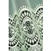 Kremowy lambrekin haft firanka DKM-0270 wys 120cm