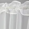 Firana woalowa z gipiurą 30cm biała 175x400 cm