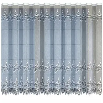 Biała zakardowa firanka z taśmą OUTLET 160 x300cm