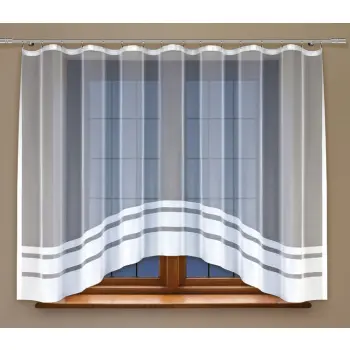 Biała żakardowa firanka OUTLET 212260 160 x 300cm