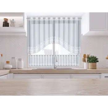 Firana biała żakard do rekulacji 160-120 cmx 320cm