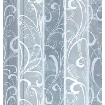 Firanka do salonu biała żakardowa 160x300 cm łuk