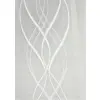 Komplet białych firanek żakard 160x300 i 250x200