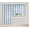 Komplet białych firanek żakard 160x300 i 250x200