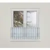 Biały lambrekin żakardowy 253371 wys. 60-40x310