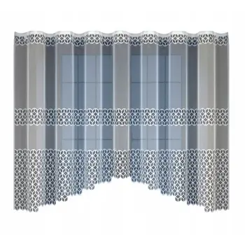 Biała żakardowa firanka z taśmą OUTLET 160 x 300cm