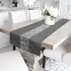 BIEŻNIK GLAMOUR z cyrkoniami OBRUS 40x140 szary