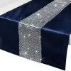 BIEŻNIK GLAMOUR z cyrkoniami OBRUS 40x140 granat