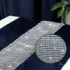 BIEŻNIK GLAMOUR z cyrkoniami OBRUS 40x140 granat