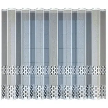 Żakardowa firana z taśmą 24542 160 x300cm OUTLET