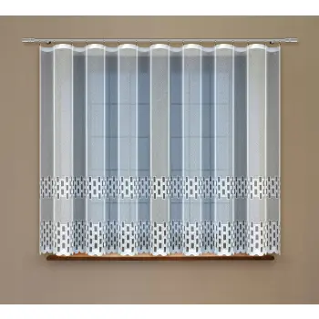 Żakardowa firana z taśmą 24542 160 x300cm OUTLET
