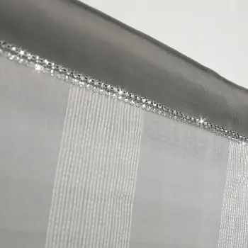 Panel w pasy, cyrkonie biały/j. szary 130x85