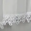 Firana woalowa z gipiurą 8 cm biała 150x400 cm