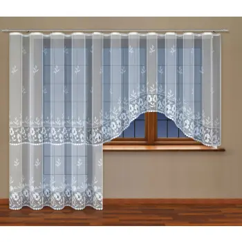 Firany gotowe z taśmą komplet 160x300 i 250x200