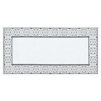 Prostokątny obrus żakardowy 300x150 150x300 biały