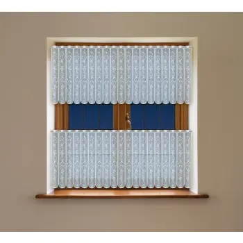 Lambrekin żakardowy biały 30x300 cm 247270