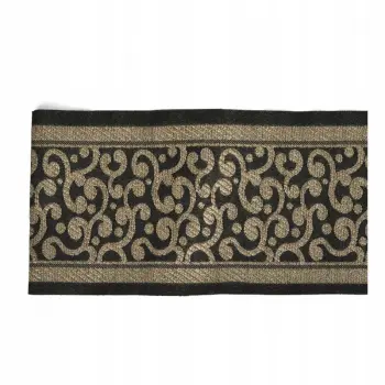 Bordiur,taśma dekoracyjna czarny-beż 16cm13091T272