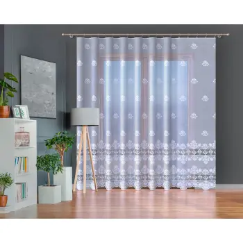 Biała firanka żakardowa metrażowa 348220 wys 250cm