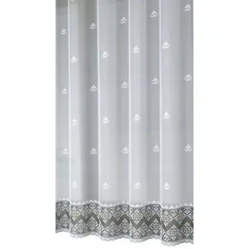 Biała firanka żakardowa metrażowa 345640 wys 160cm