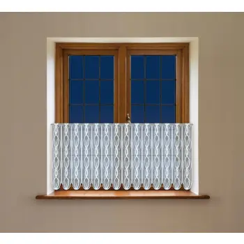 Lambrekin żakardowy biały metraż 351140 wys 40cm