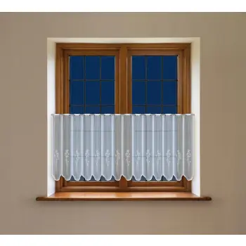 Lambrekin żakardowy biały metraż 348810 wys 40cm
